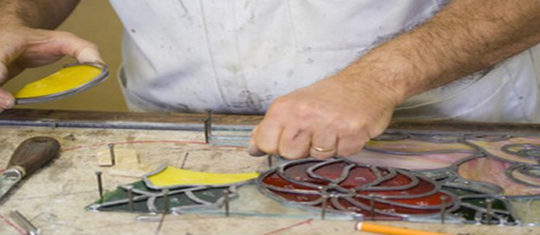 fabrication d'un vitrail